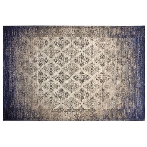 Aubry Gaspard - Tapis jacquard bleu 280 cm