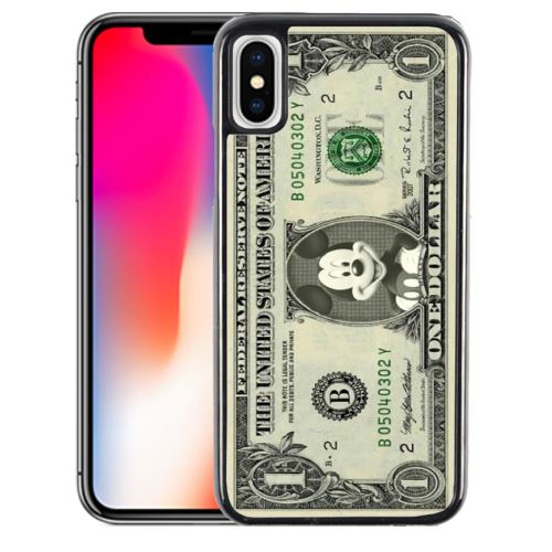 Coque pour iPhone XS dollars mickey