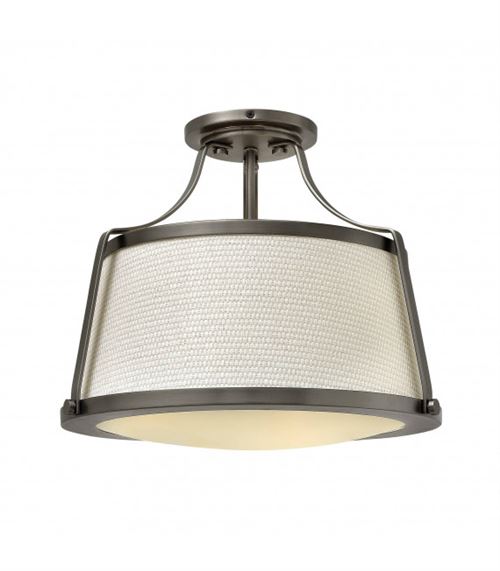 Plafonnier Charlotte, nickel antique