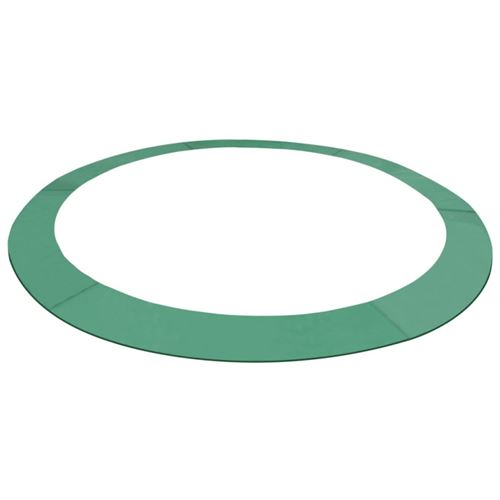 Coussin de s&eacute;curit&eacute; PE Vert de trampoline rond de 3,66 m