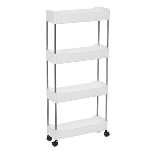 Étagère Insma de salle de bains de cuisine de stockage de chariot de 4 niveaux 40.5*12.5*94cm