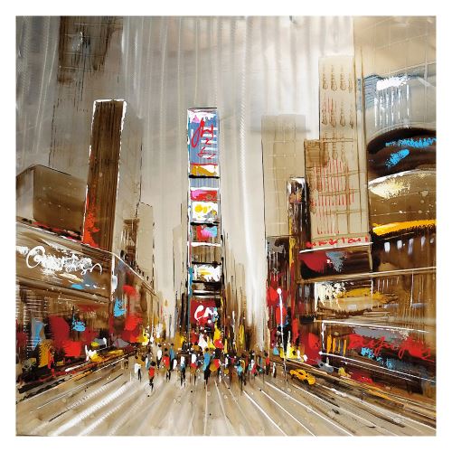 19€95 sur Tableau peinture abstraite paysage urbain. Huile sur toile (100 x  100 cm) - Achat & prix | fnac
