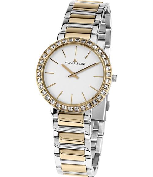 Montre JACQUES LEMANS en Acier Multicouleur et Cristal Blanc - 1.18431D