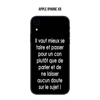 Coque Apple Iphone Xr Design Citation Il Vaut Mieux Texte Blanc Fond Noir Coque Et Etui Telephone Mobile Achat Prix Fnac