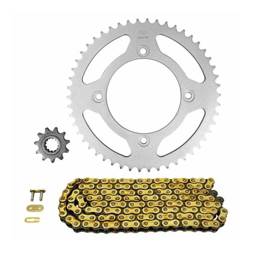 Kit chaine adaptable beta 50 rr motard 2005+2011, rr motard standard 2009+2011, rr sm 2005+2011 420 11x50