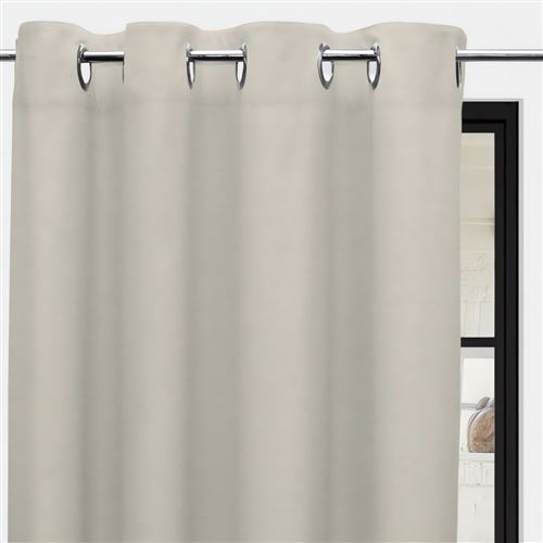 Rideau en coton Panama - 135 x 250 cm - Beige