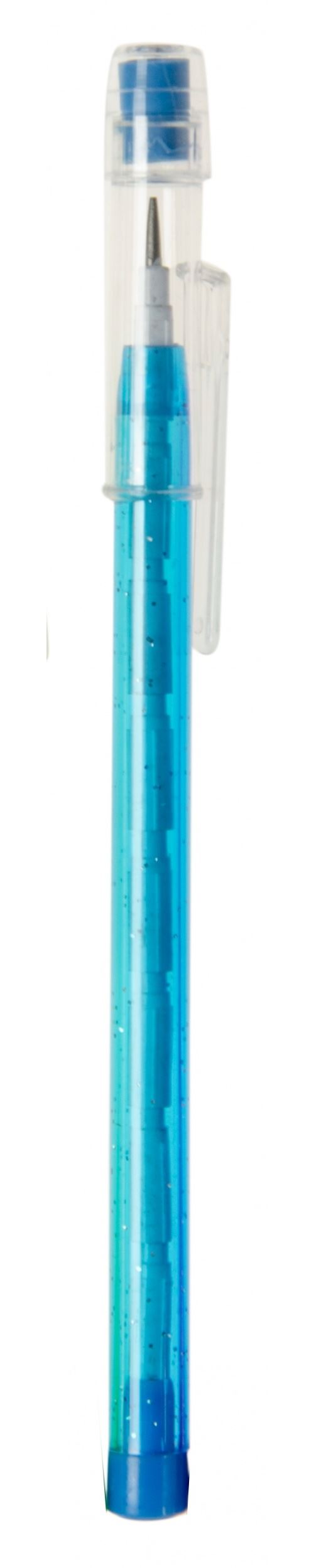 LG-Imports crayon paillettes bleu 14 cm