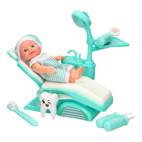 Johntoy set de jeu Dentist junior vert menthe 8 pièces