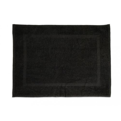 Tapis de bain uni 900gr/m2 - 50 x 70 cm - Coton - Noir
