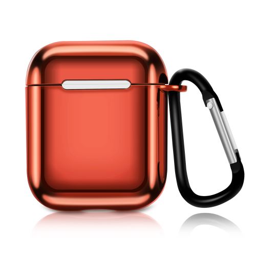 Coque en TPU WISETONY Placage pour Apple AirPods - Rouge