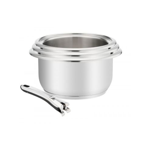 série de 3 casseroles inox 16/18/20cm + poignée - 012143600004