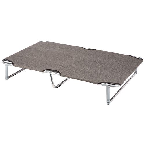 Comparer les prix de Ferplast Lit pliable pour chiens DREAM 115, avec structure solide en aluminium avec élastiques renforcés, toile en tissu, 119 x 79 x h 18 cm Taupe