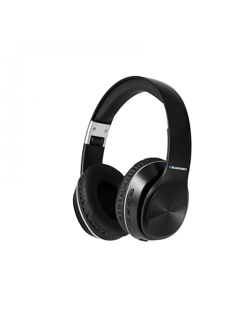 Casque sans fil anti bruit Blaupunkt MP4360 Bluetooth 5.0, 6h d'autonomie Compatible Android IOS, kit mains libres, port AUX IN noir