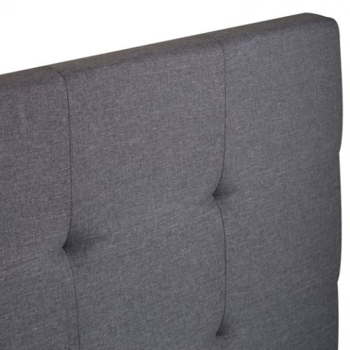 Tete De Lit Capitonnee En Tissu 160x58 Cm Grise Anthracite Accessoires Salles De Bain Et Wc Achat Prix Fnac