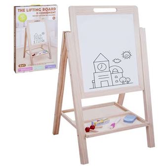 Tableau Noir Chevalet En Bois Craie Feutre 53x34 Tableau Et