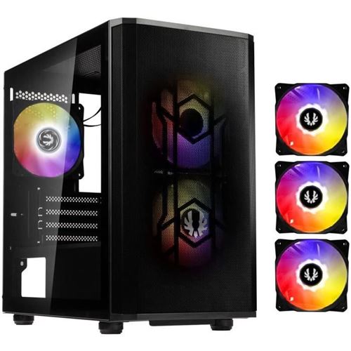 Non Communiqué Noir Boitier Pc Sans Alimentation - Bitfenix Nova Mesh Se M-Atx Argb (Noir) - Mini Tour - Format Micro-Atx