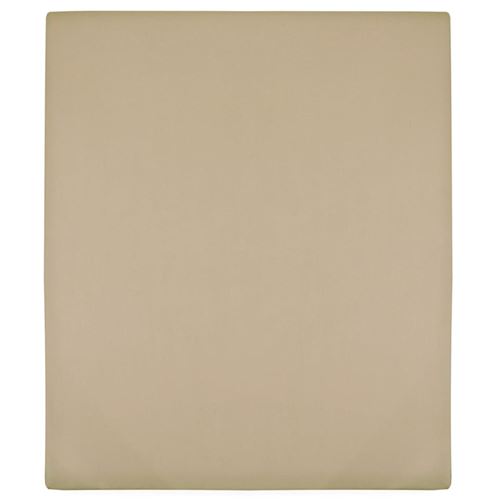 Vidaxl Drap Housse Jersey Taupe 140X200 Cm Coton - Image 2