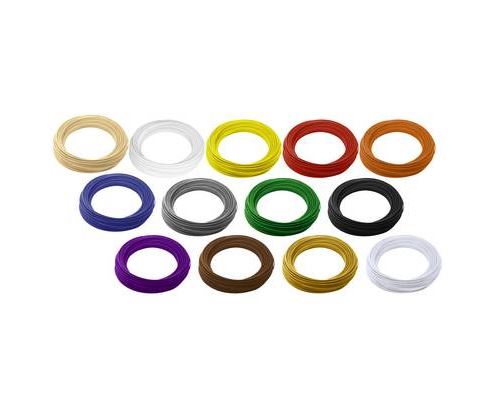 Pack de filaments Renkforce ABS 1.75 mm naturel, blanc, jaune, rouge, orange, bleu, gris, vert, noir, pourpre, marron, or, argent 650 g