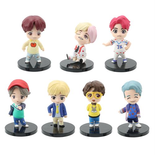 Set de 7 pièces Figurines BTS Bangtan Boys 6.5 cm