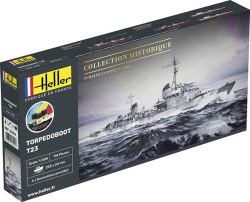 Starter Kit Torpedoboot T23 - 1:400e - Heller