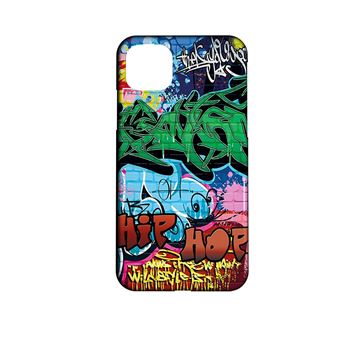 Graffiti LV Coque en silicone Apple iPhone 15 Pro personnalisée - CoqueZone