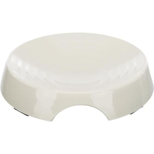 Meilleurs prix pour TRIXIE Gamelle plate en melamine - 0,25 l - O 17 cm - Blanc - Pour chien