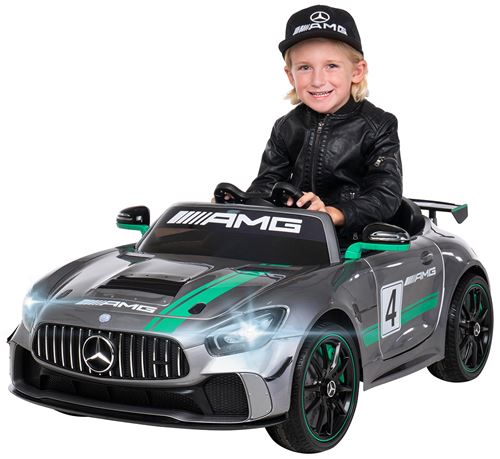 Voiture électrique pour enfant sous licence Mercedes GT4 Sport Edition argenté