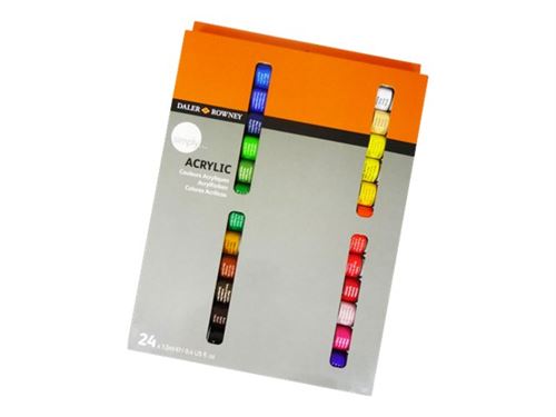 Simply - Peinture - peinture acrylique - couleurs assorties - 12 ml (pack de 24)