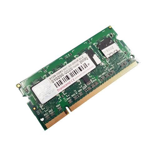 Barrette Mémoire 512Mo RAM DDR2 TRANSCEND 510298 JM667QSJ-512M SO-DIMM PC2-5300