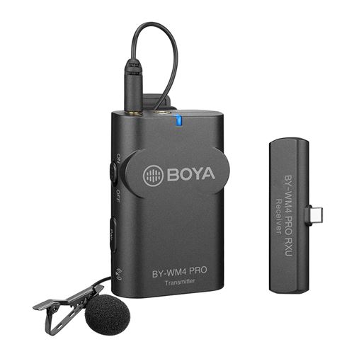 Non Communiqué Microphone Boya By-Wm4 2.4G Système De Micro Sans Fil (Émetteur + Récepteur) 60M Portée Efficace Avec Interface De Type-C - Image 1