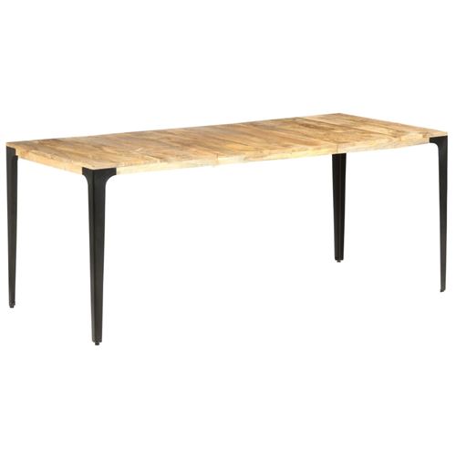 vidaXL Table de salle à manger 180x90x76 cm Bois de manguier massif