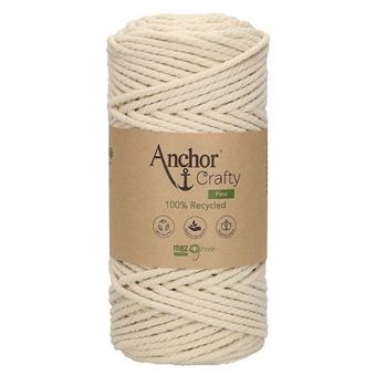 Corde de Coton Recyclé Macramé Anchor Crafty Fine - 250gr - Anchor(...) - 105 Ecru (Naturel) - 1