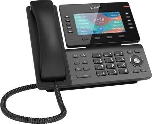 Téléphone de bureau noir Snom 00004536 D865