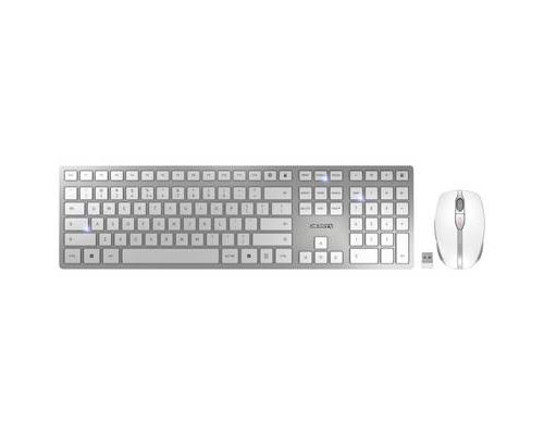 Cherry Blanc/Argent Dw 9100 Slim - Ensemble Clavier Et Souris - Sans Fil - 2.4 Ghz, Bluetooth 4.0 - Us Avec Le Symbole De L'euro - Image 3