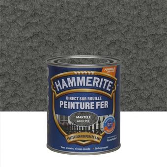 Peinture fer extérieur Direct sur rouille HAMMERITE gris ardoise ...