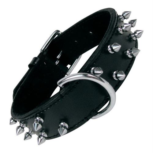 Collier Pour Chien Gloria Noir Clous (45cm)