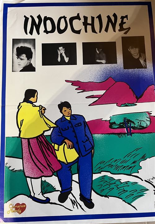 Affiche de concert originale - Indochine - 40x60cm