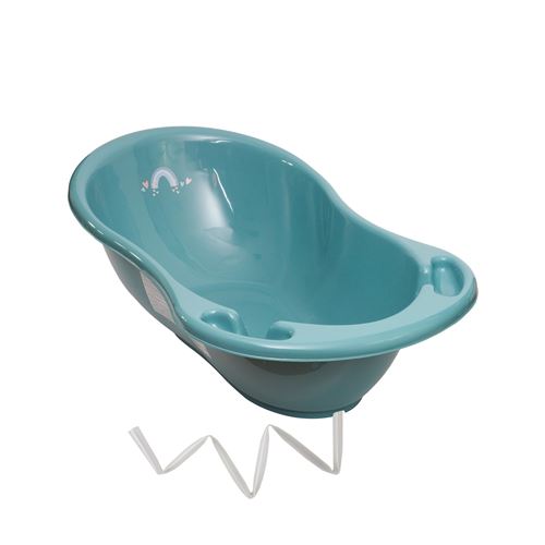 Baignoire b&eacute;b&eacute; thermom&egrave;tre vert viride m&eacute;t&eacute;o 86 cm + tuyau