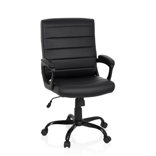 Chaise de bureau / fauteuil de chef ERGOSMOOTH BIG simili cuir noir hjh OFFICE