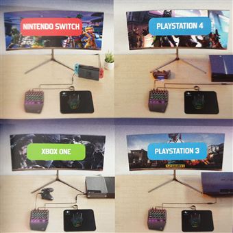 Pack clavier, souris et tapis Polychroma avec convertisseur pour PS4 / Xbox  one / Switch - Ensemble clavier/souris - Achat & prix