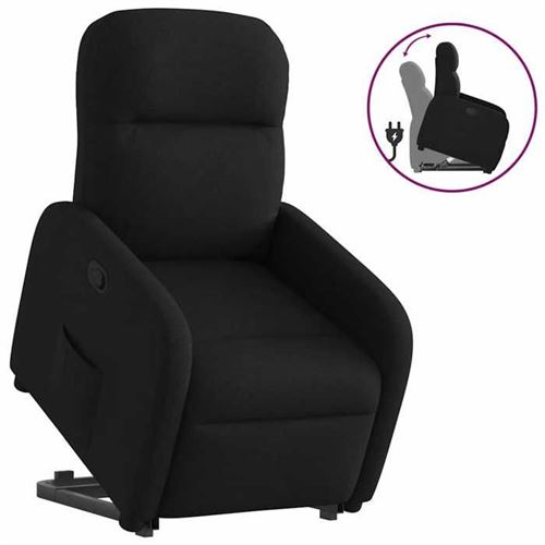 Non Communiqué Noir Vidaxl Fauteuil De Relaxation Inclinable Tissu