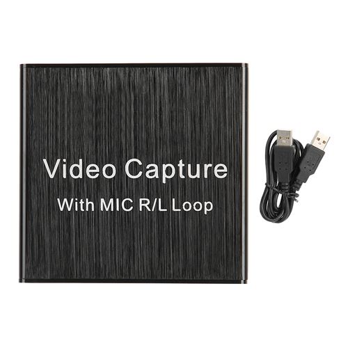 Carte de capture vidéo USB 2.0 HDMI Électronique 4K 0.4A DC noir