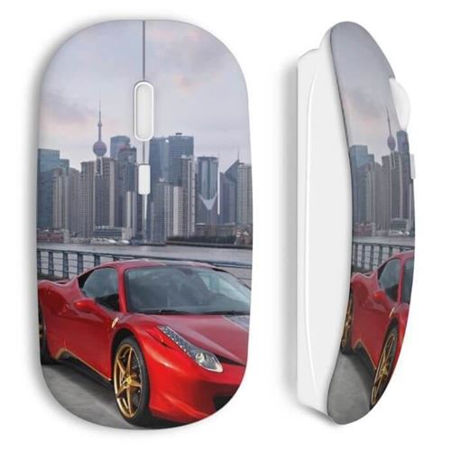 Souris Sans Fil Ferrari City Red Voiture Maniacase