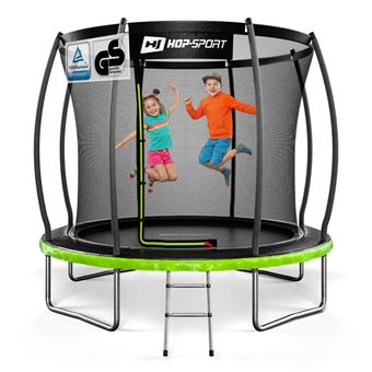 Trampoline Extérieur Enfant 244 Ou 304 Cm - Filet De Sécurité Intérieur - Cadre Acier Galvanisé - Capacité 192 Kg