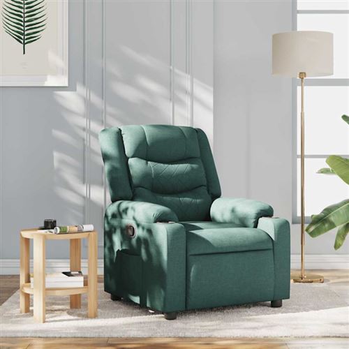 Non Communiqué Vert Fauteuil Inclinable Foncé Tissu