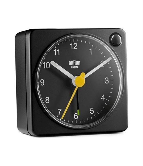 Braun BC02XB réveille-matin Réveil à quartz Noir