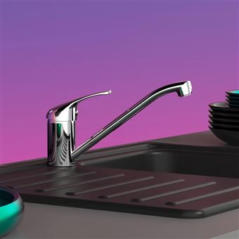 EISL Mitigeur de cuisine GRANDE VITA CLASSIC basse pression chrome, mélangeur d'évier basse pression, robinet d'évier, robinet de cuisine - 1