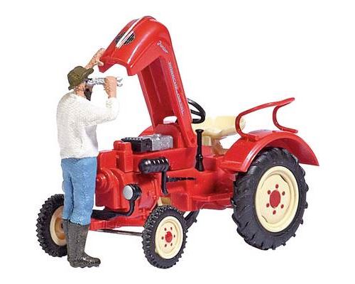 Porsche Réparation du tracteur H0 Busch 7882