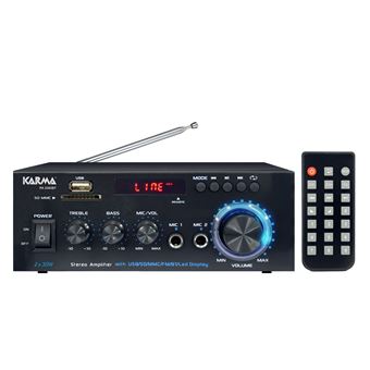 Amplificateur hifi Karma PA-2362BT, Stéréo 2x 30W, Bluetooth USB