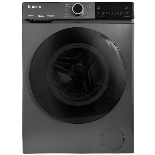 Lave-linge hublot LJWM1014G Gris 10kg 1400 tours 14 programmes & vapeur Classe A